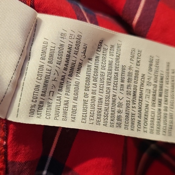 Abercrombie & Fitch Button Down Shirt Mens Multicolor Plaid Cotton Long Sleeve - Picture 5 of 5